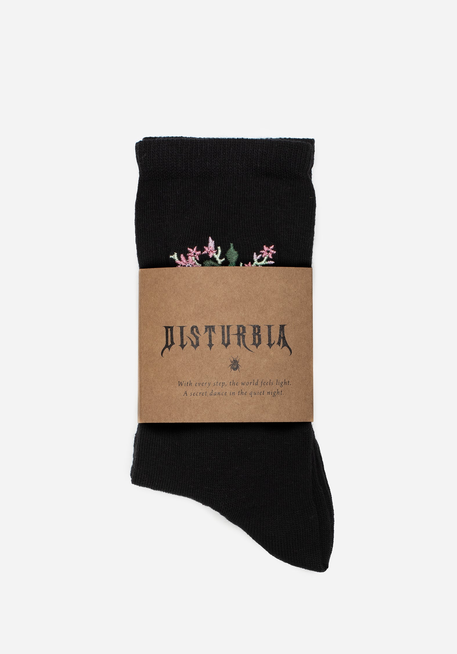 Snake Print Socks with Floral Embroidery | Twisted Snake