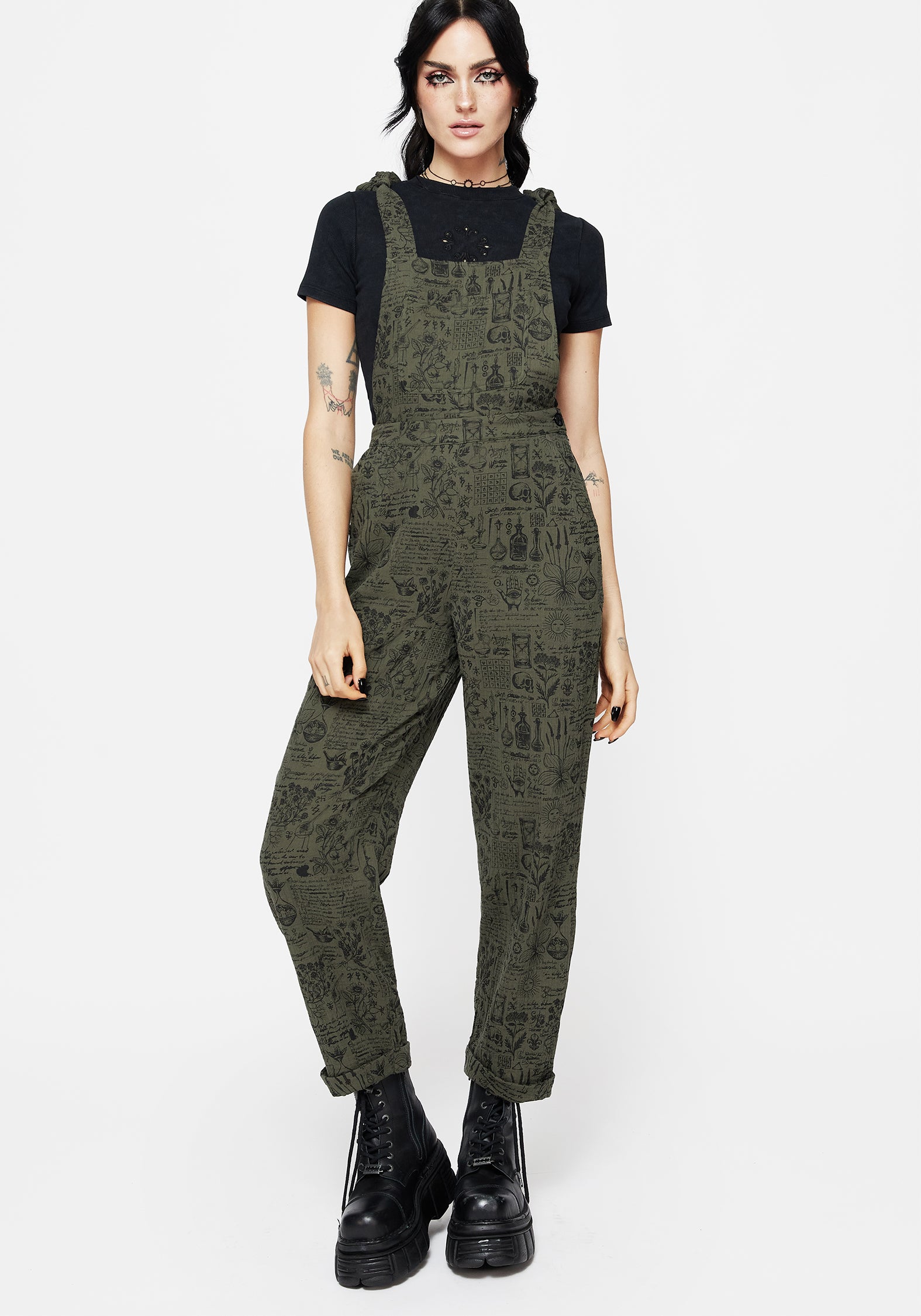 Floral Cotton Jumpsuit with Tie Detail & Pockets | Taddea