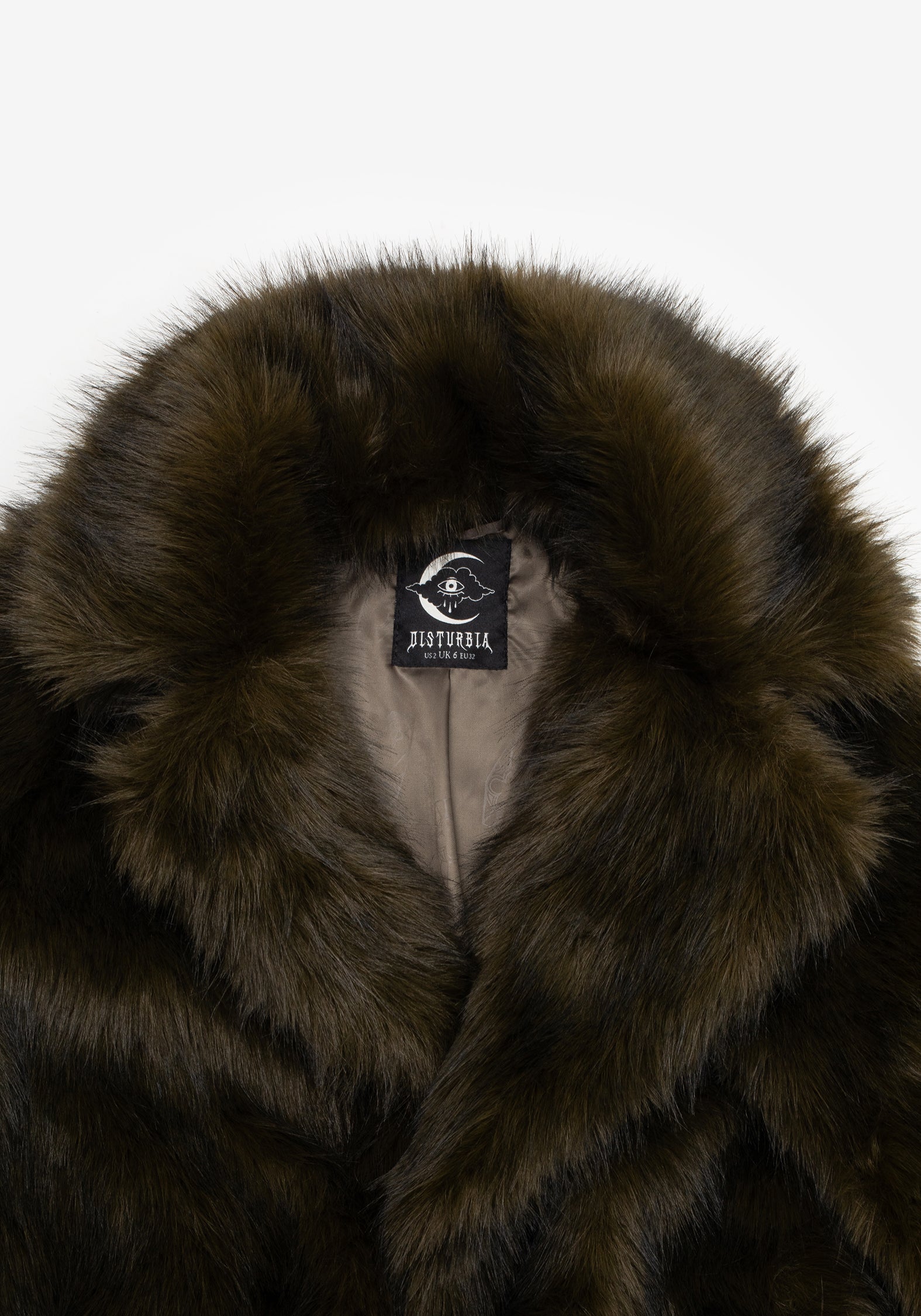 Dark Green Faux Fur Cropped Jacket with Side Pockets | Monstrum