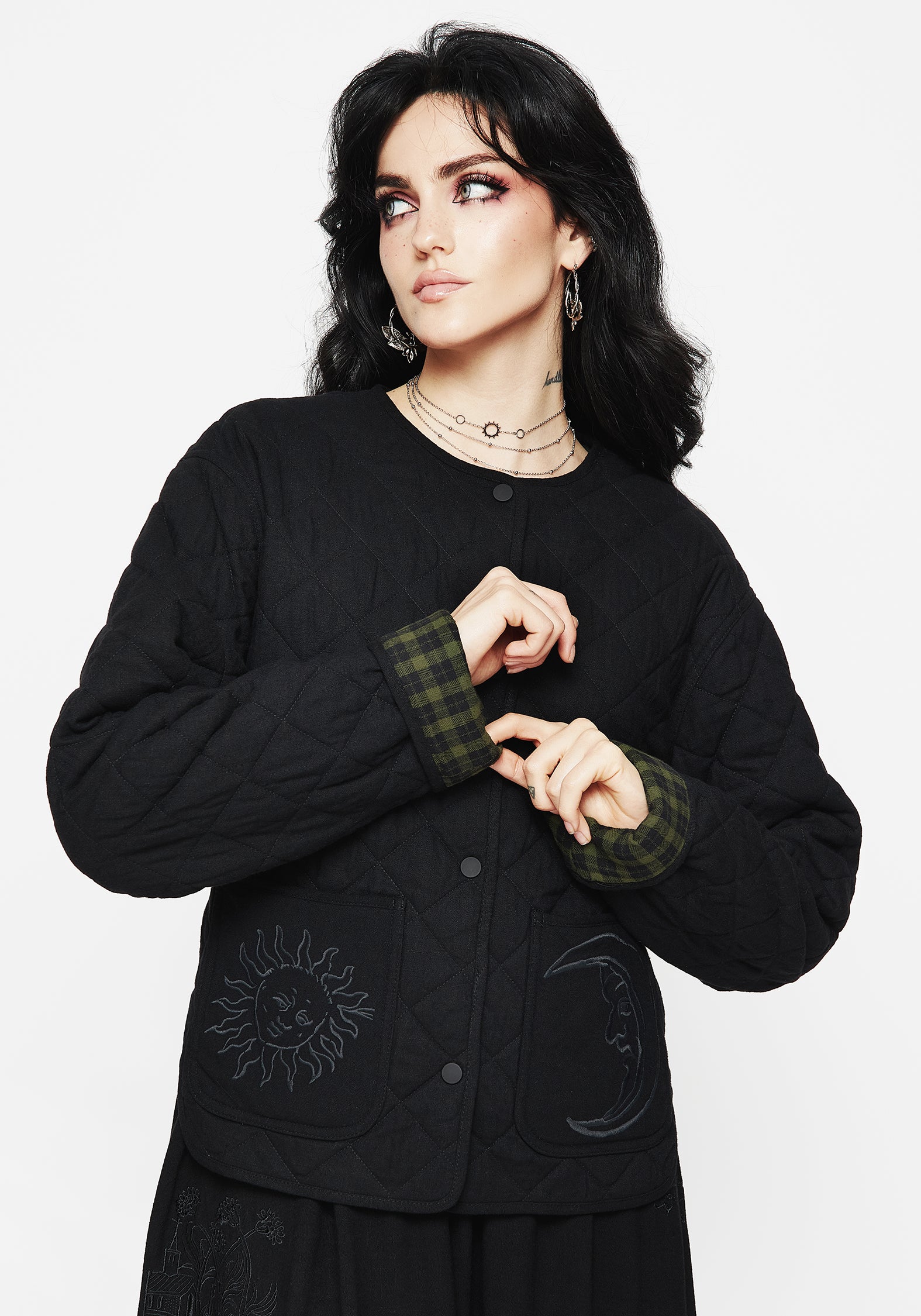 Reversible Embroidered Quilted Jacket for Women | Splendour