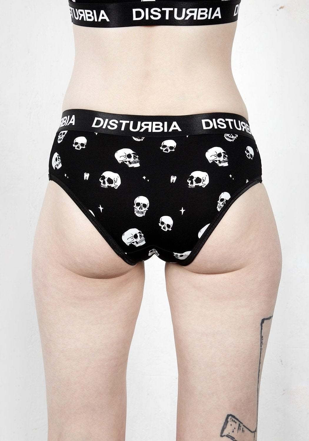 Skull Print Cotton Briefs with Comfort Waistband | Disturbia