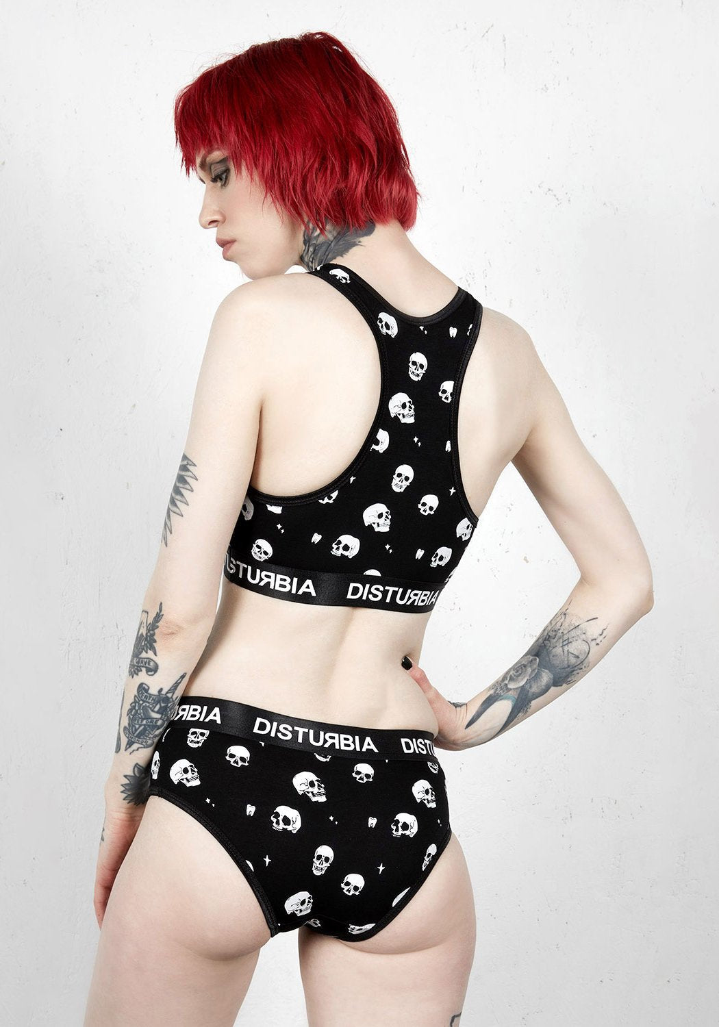 Skull Print Cotton Briefs with Comfort Waistband | Disturbia