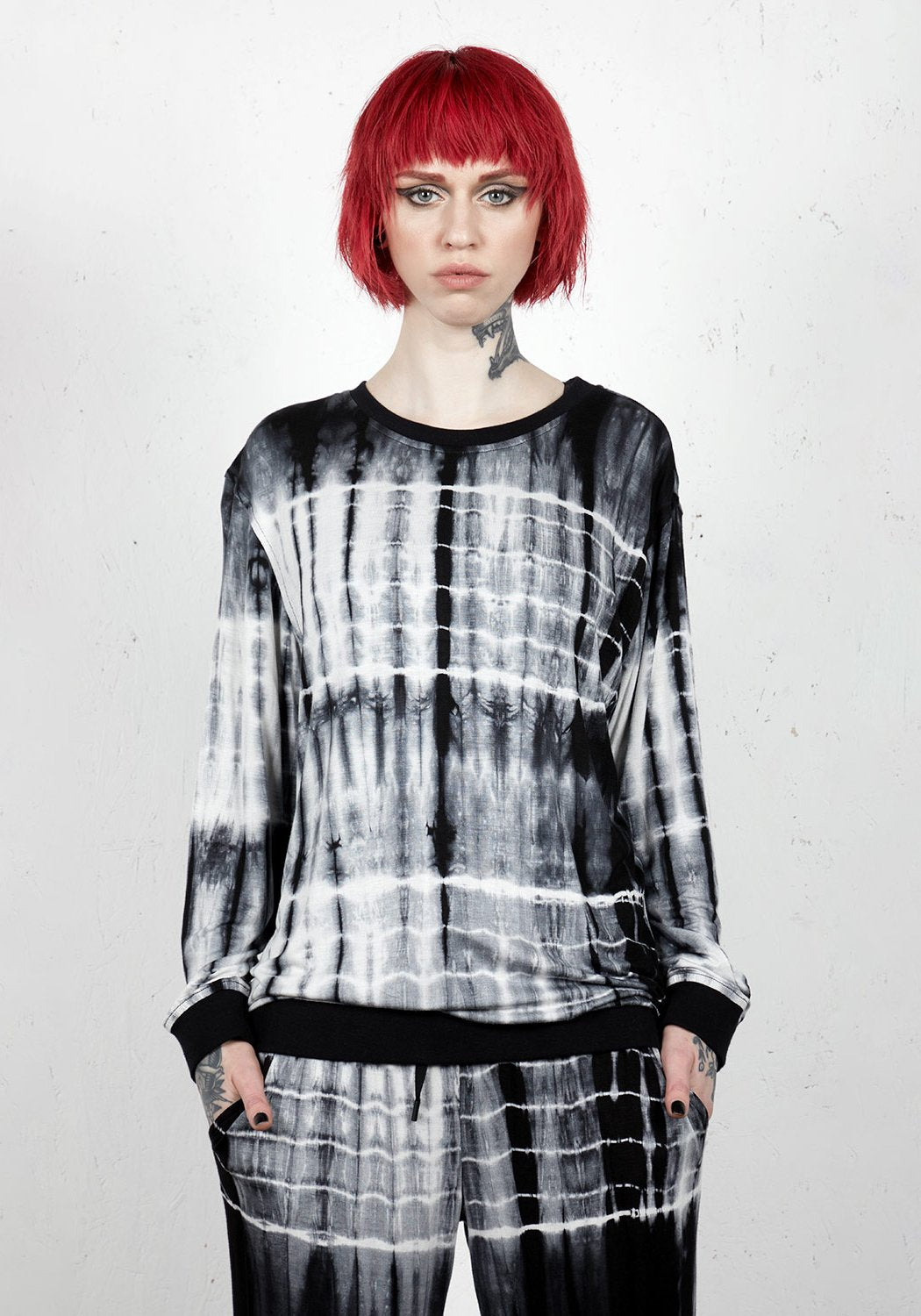 Tie Dye Long Sleeve Top for Loungewear & Sleepwear | Cyclone
