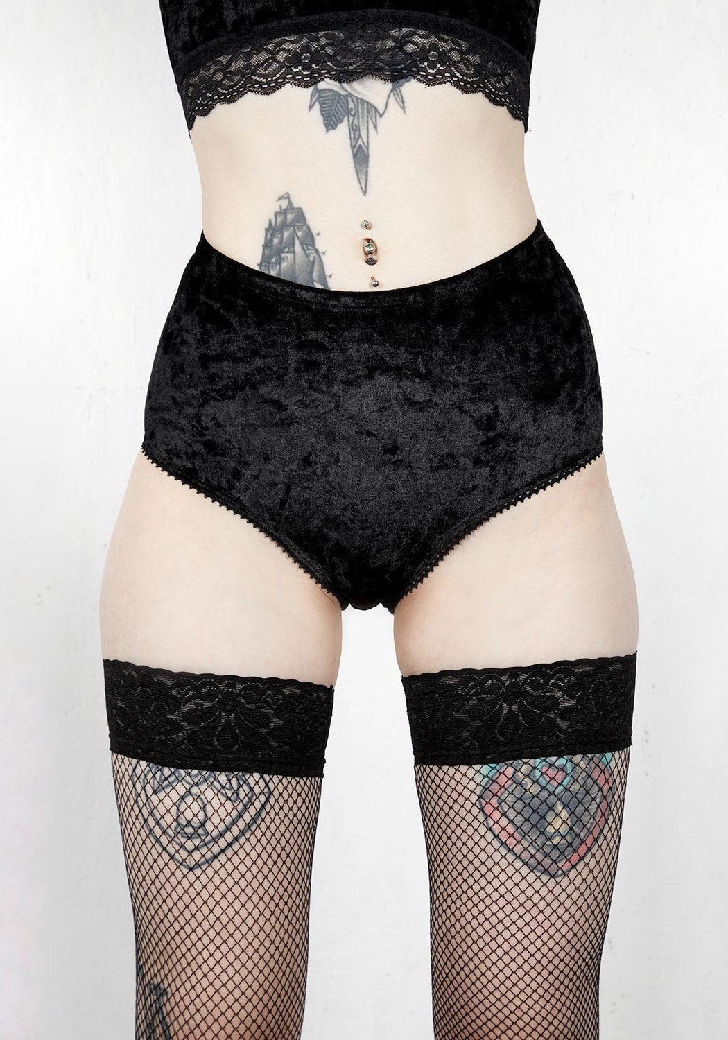 High-Waist Crushed Velour Briefs | Ultra-Comfy & Stretchy