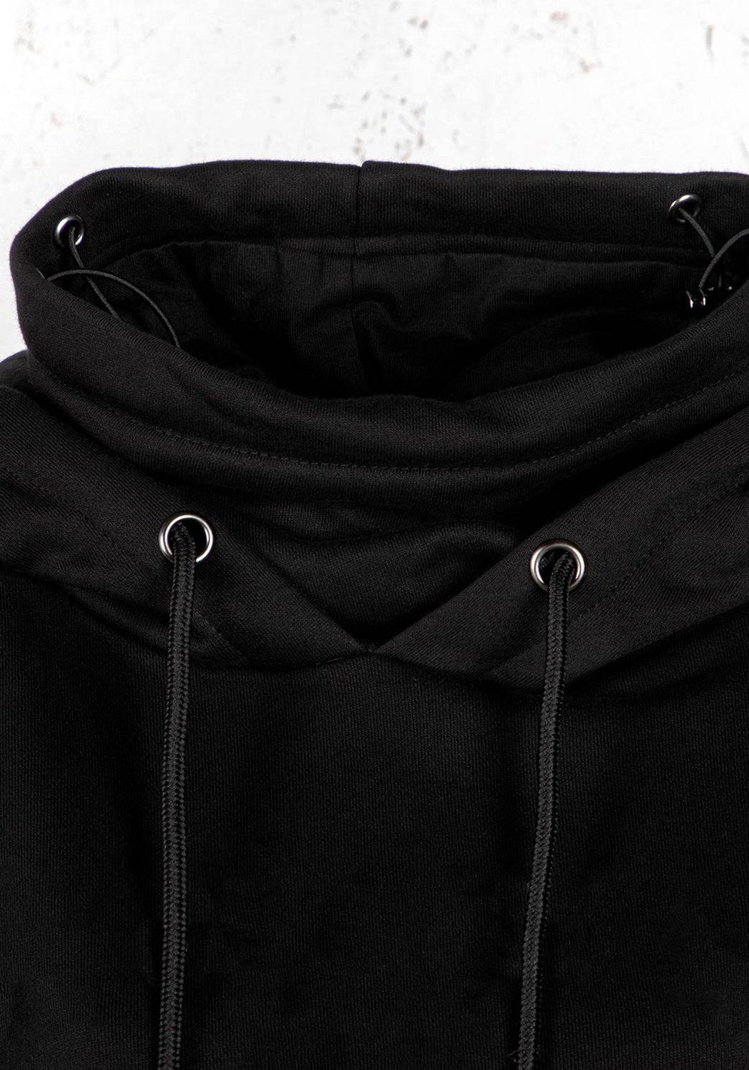 Spiked Hoodie with Adjustable Face Cowl | Grunge Pullover for Anti-Social Style