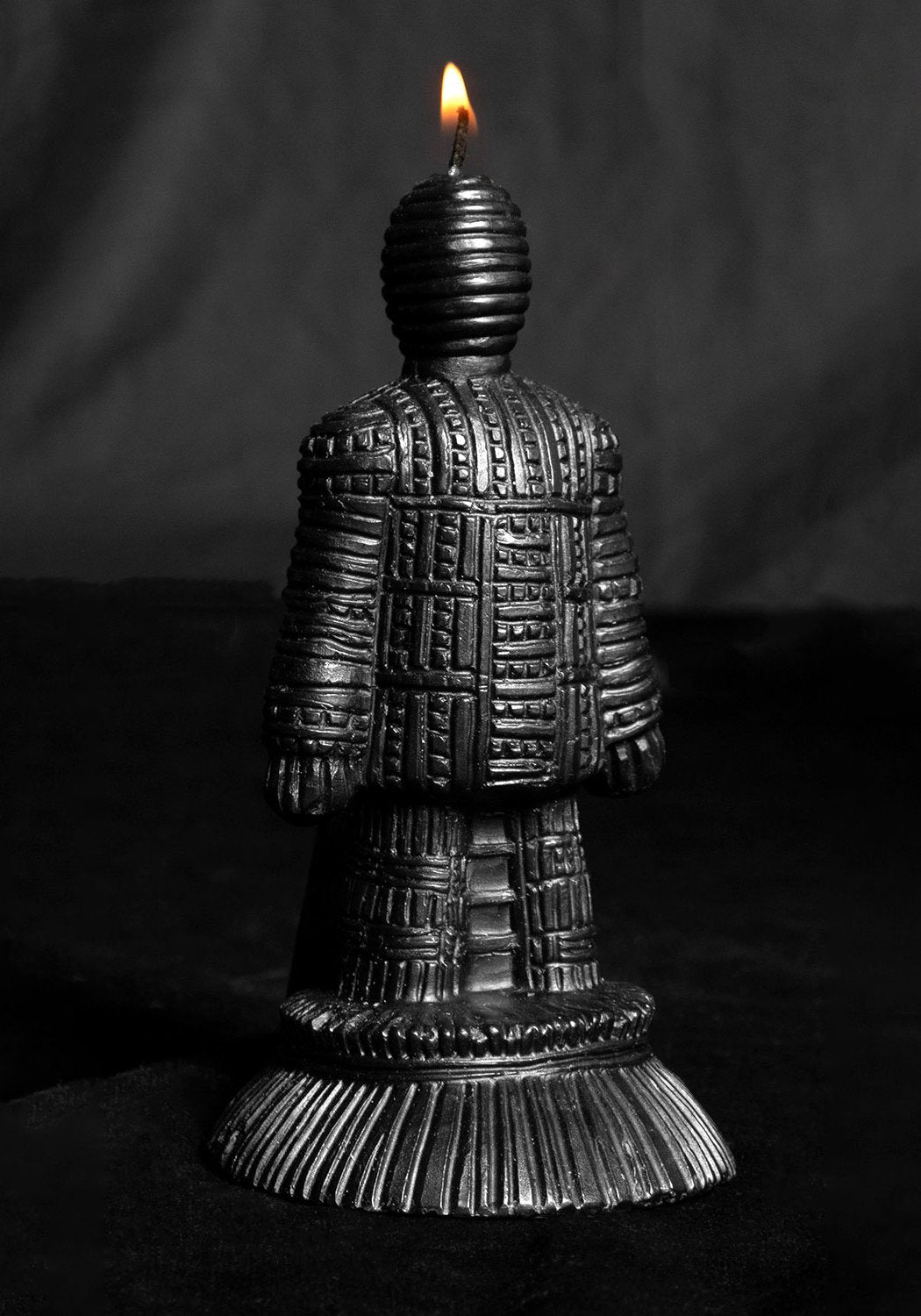 Wicker Man Candle - Matte Black Wax for Meditation & Gifts