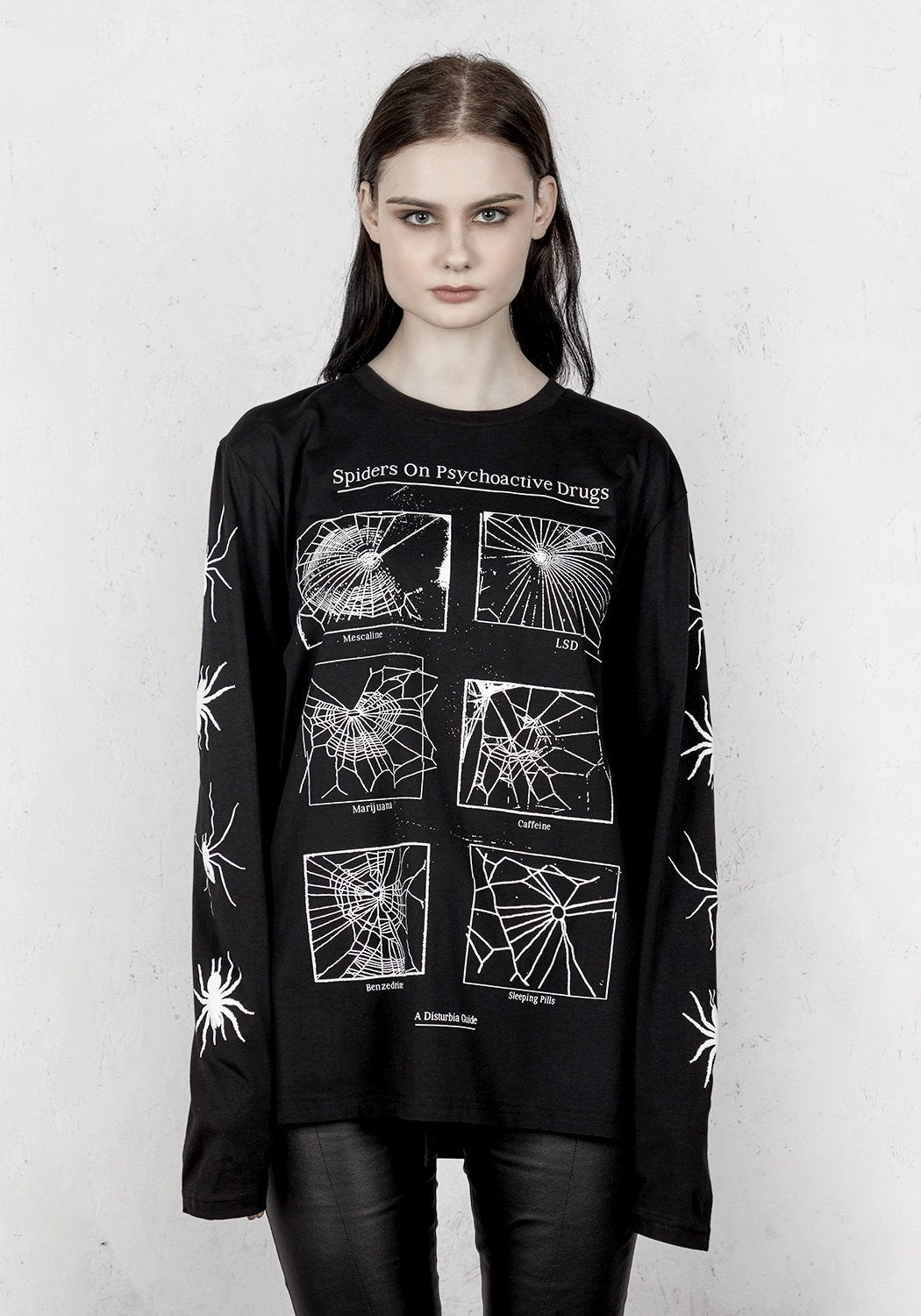 Spider Print Long Sleeve T-Shirt | Organic Cotton & Eco-Friendly