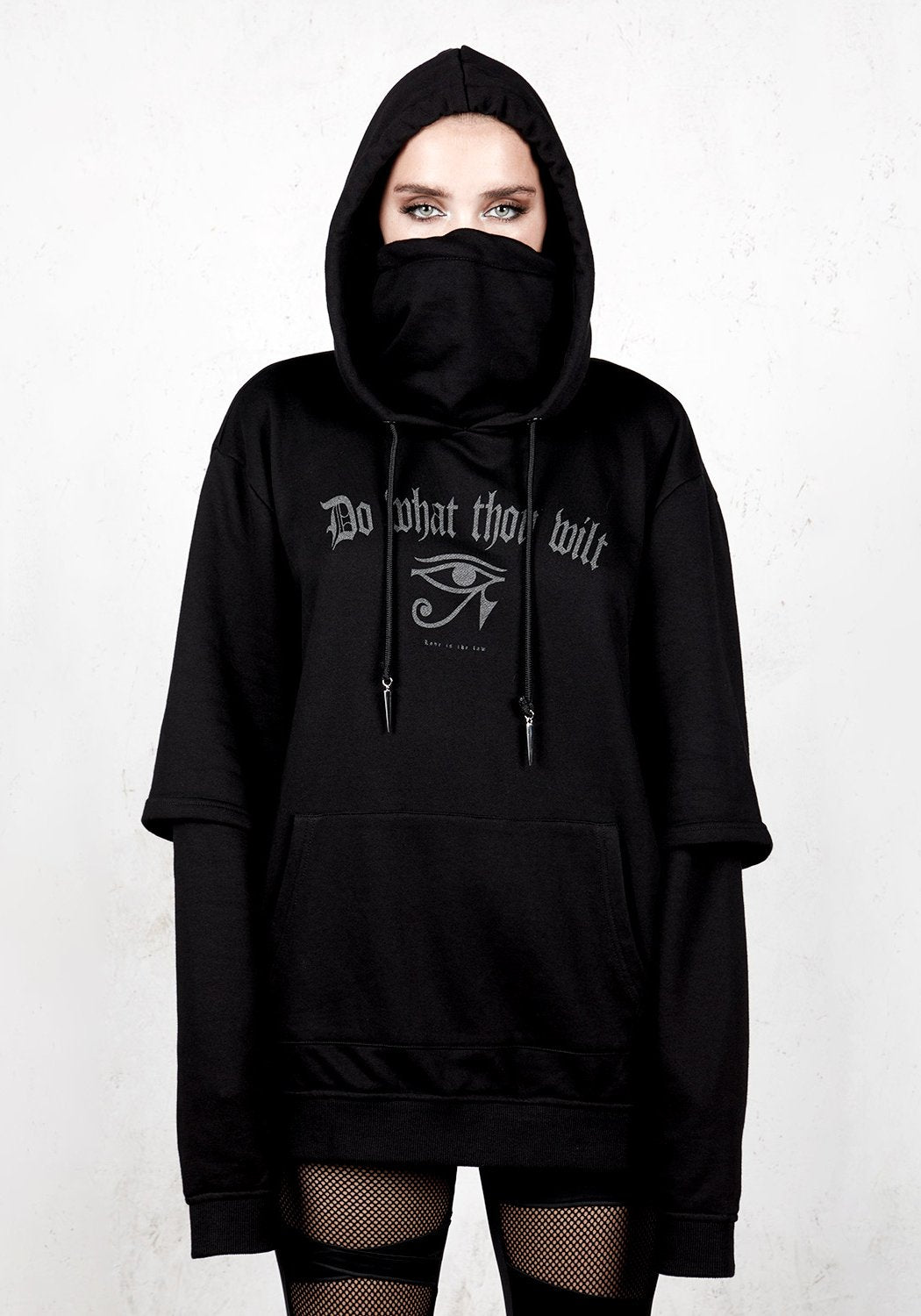 Reflective Pullover Hoody with Face Cowl & Adjustable Drawcords | Thelema