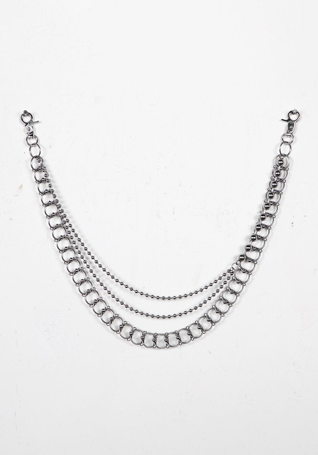 Gothic Belt Chain with Lobster Clasps & Multi-Layered Design | Auricle