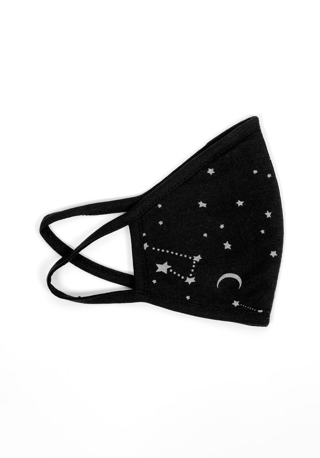 Double-Layered Cotton Face Mask with Stars & Moons Design | Celestial