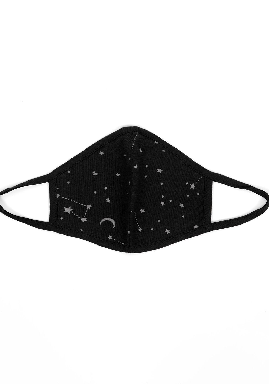 Double-Layered Cotton Face Mask with Stars & Moons Design | Celestial