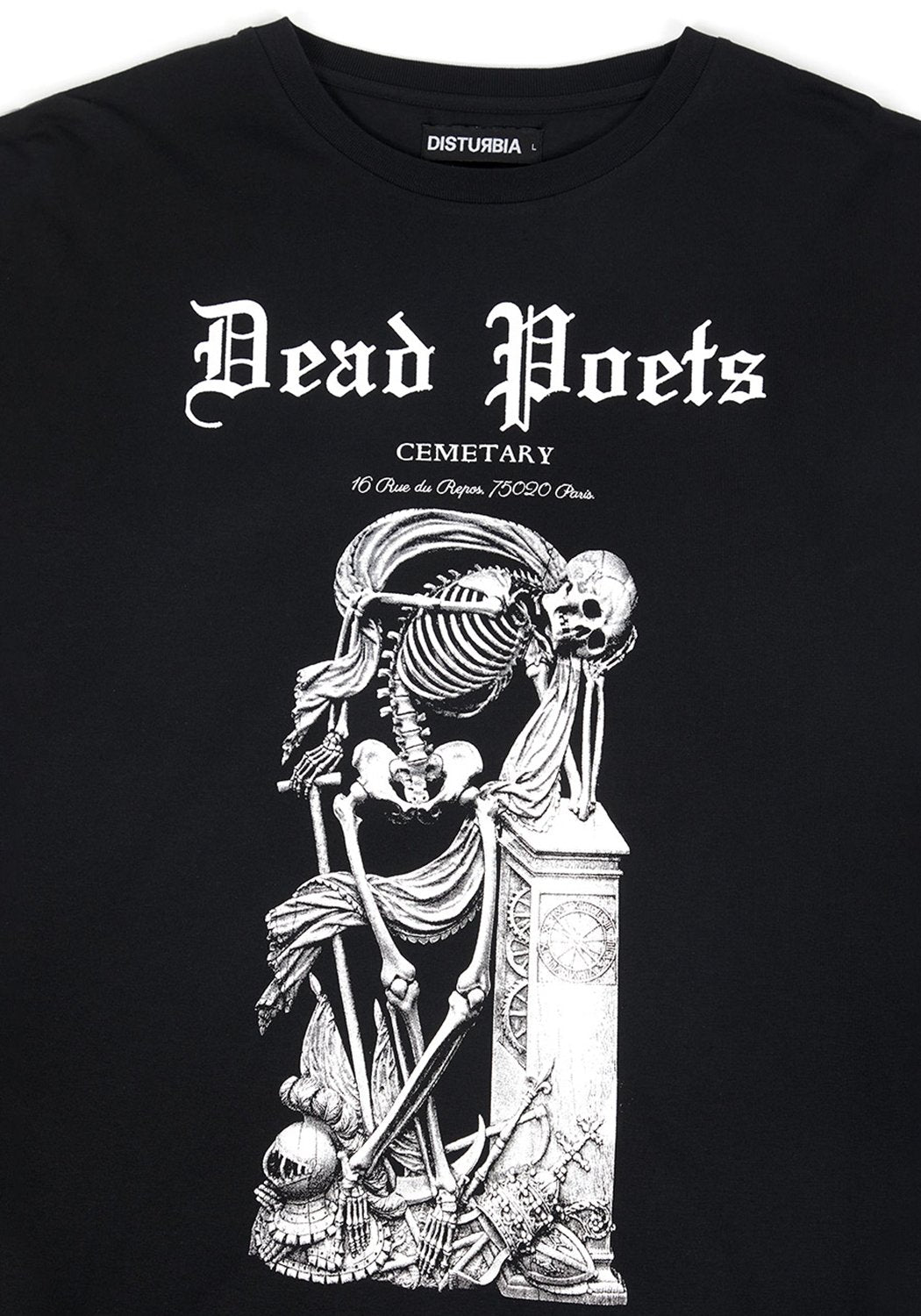 Gothic Skeleton Print Long Sleeve Tee | Dead Poets