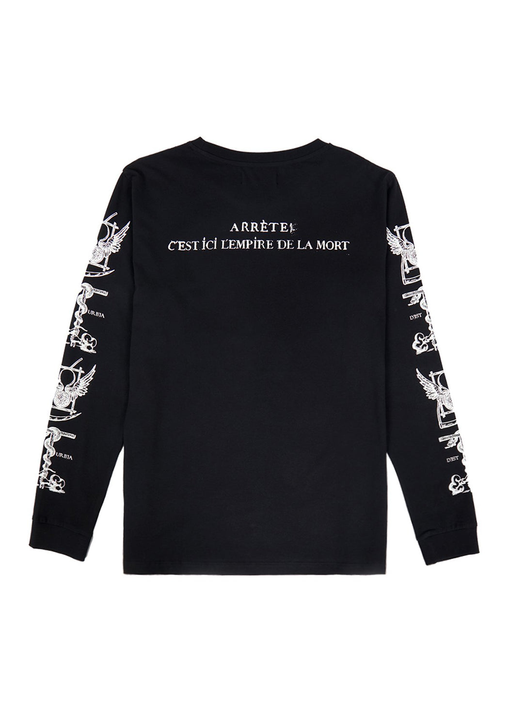 Gothic Skeleton Print Long Sleeve Tee | Dead Poets