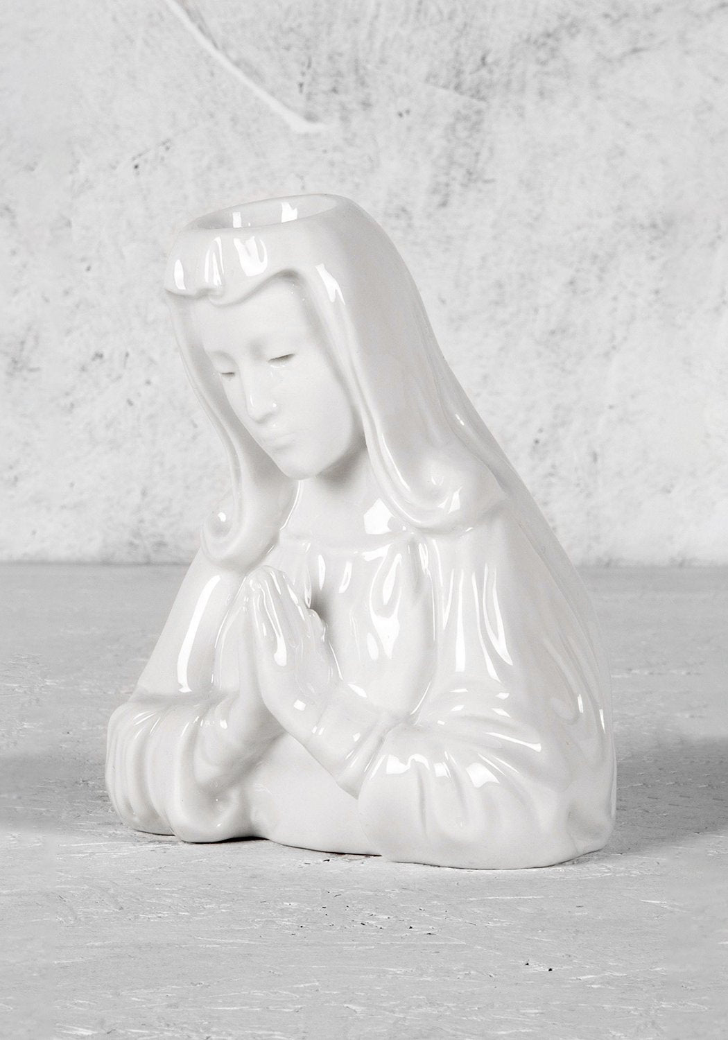 Crying Mary Ceramic Candle Holder with Red Candles | Disturbia
