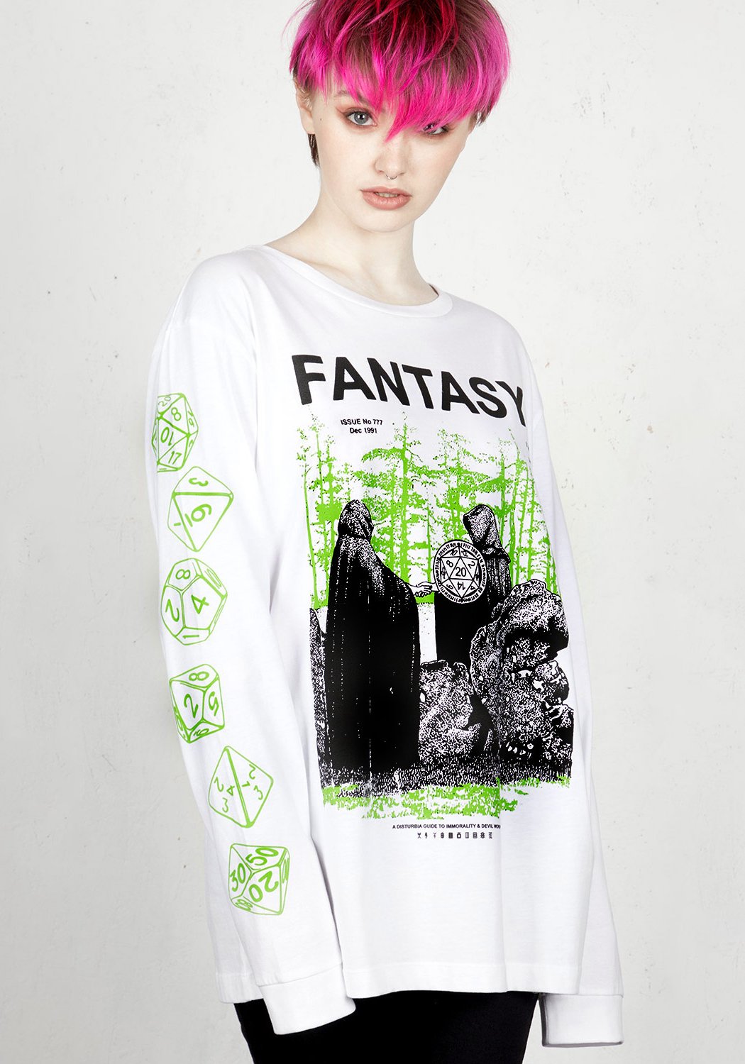 Fantasy Print Long Sleeve Tee | 100% Cotton Eco-Friendly