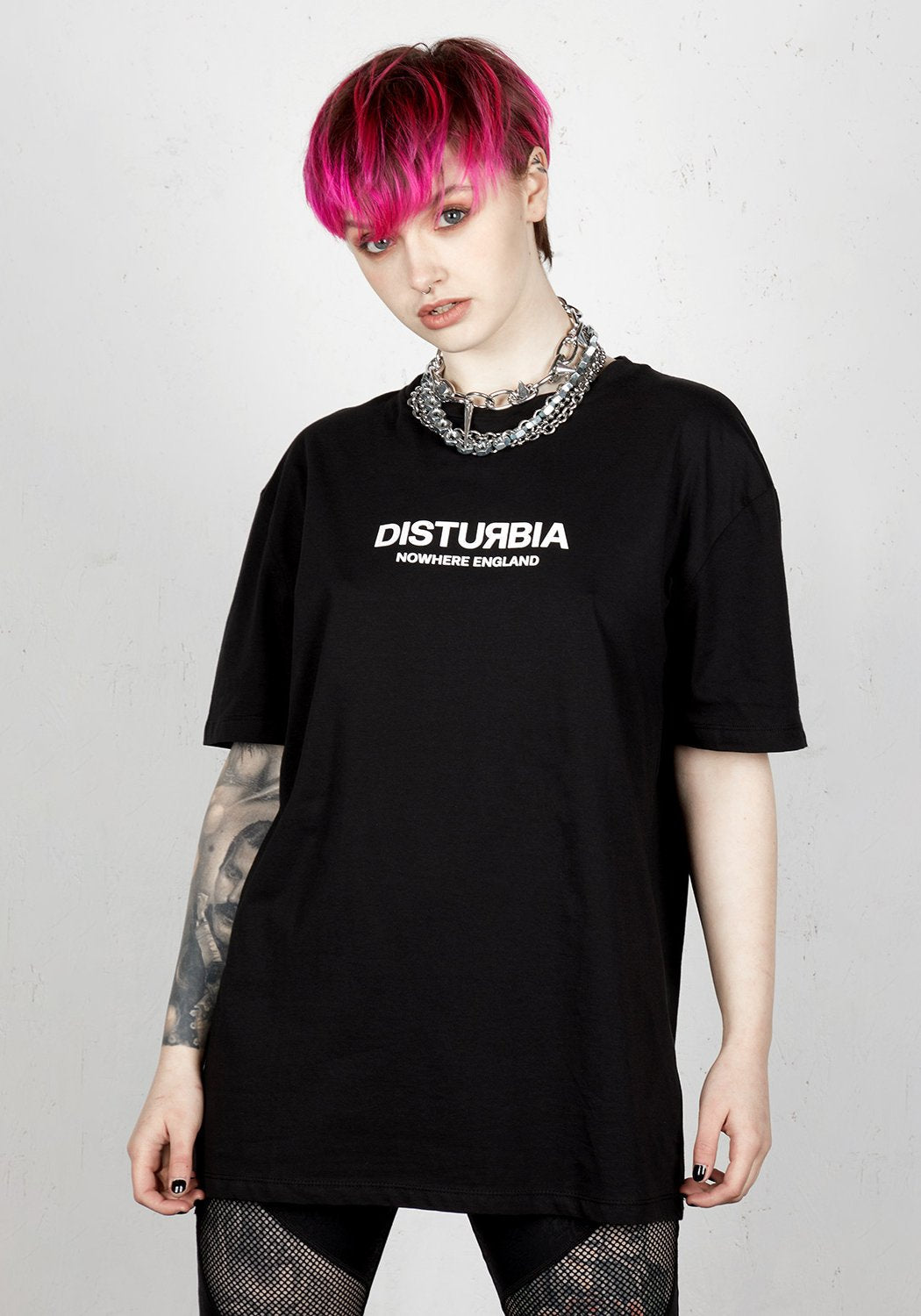 Black Cotton Logo T-Shirt with Slogan | Unisex Classic Tee