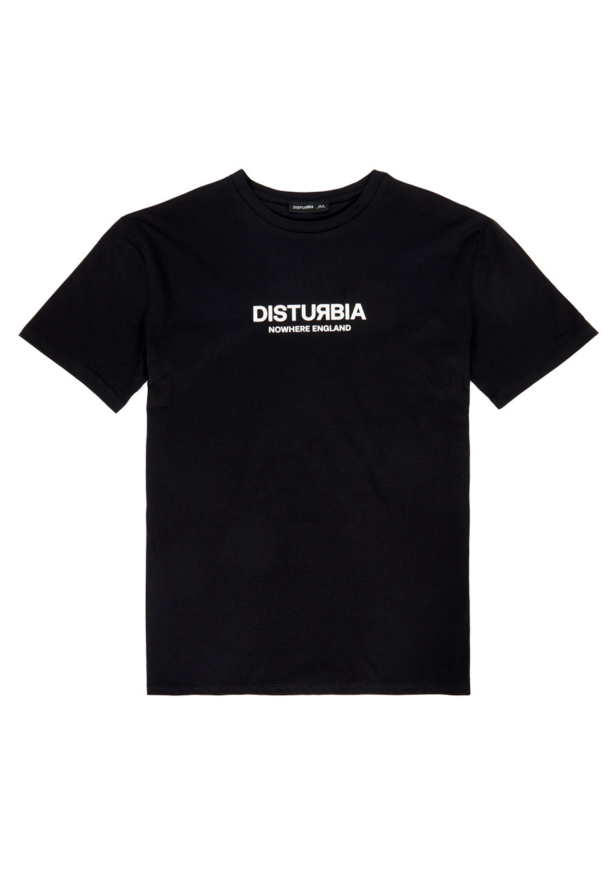 Black Cotton Logo T-Shirt with Slogan | Unisex Classic Tee