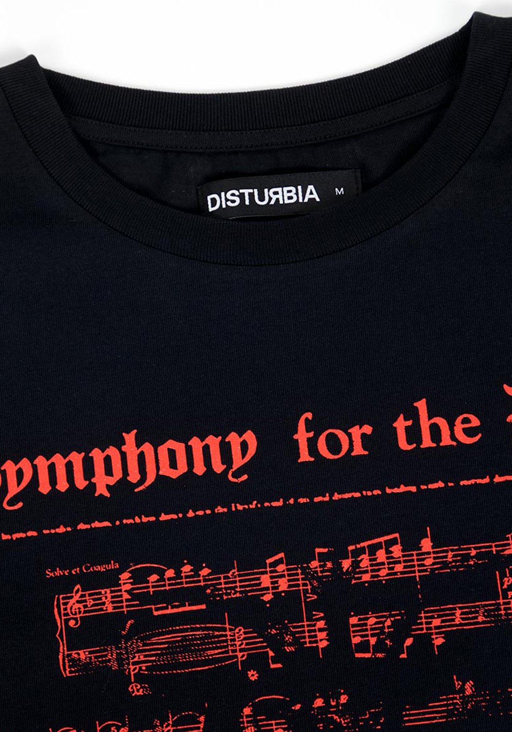 Black Long Sleeve Tee with Satanic Music Print | 100% Organic Cotton