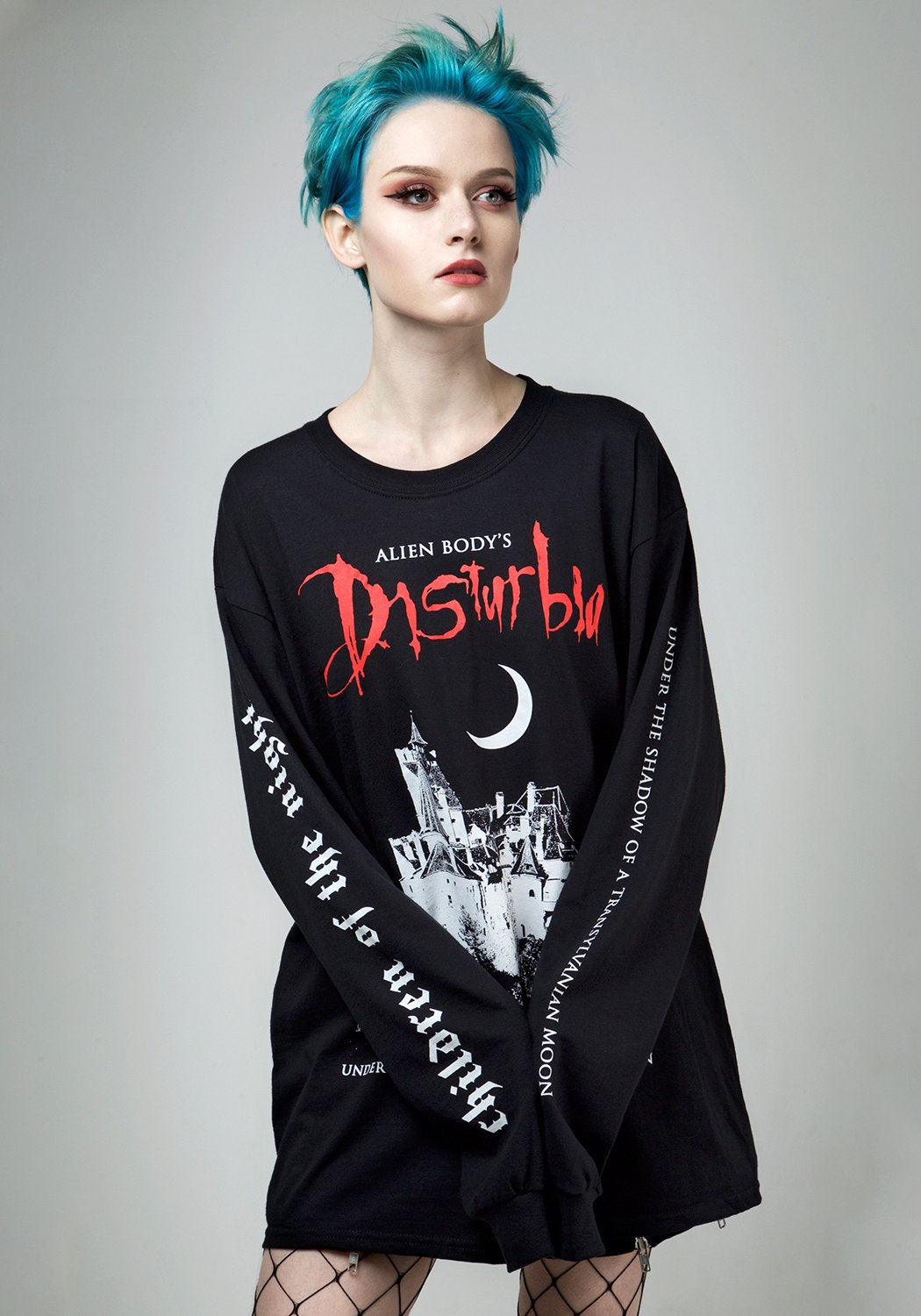 Gothic Vampire Long Sleeve T-Shirt | Transylvaniac Unisex Cotton Tee