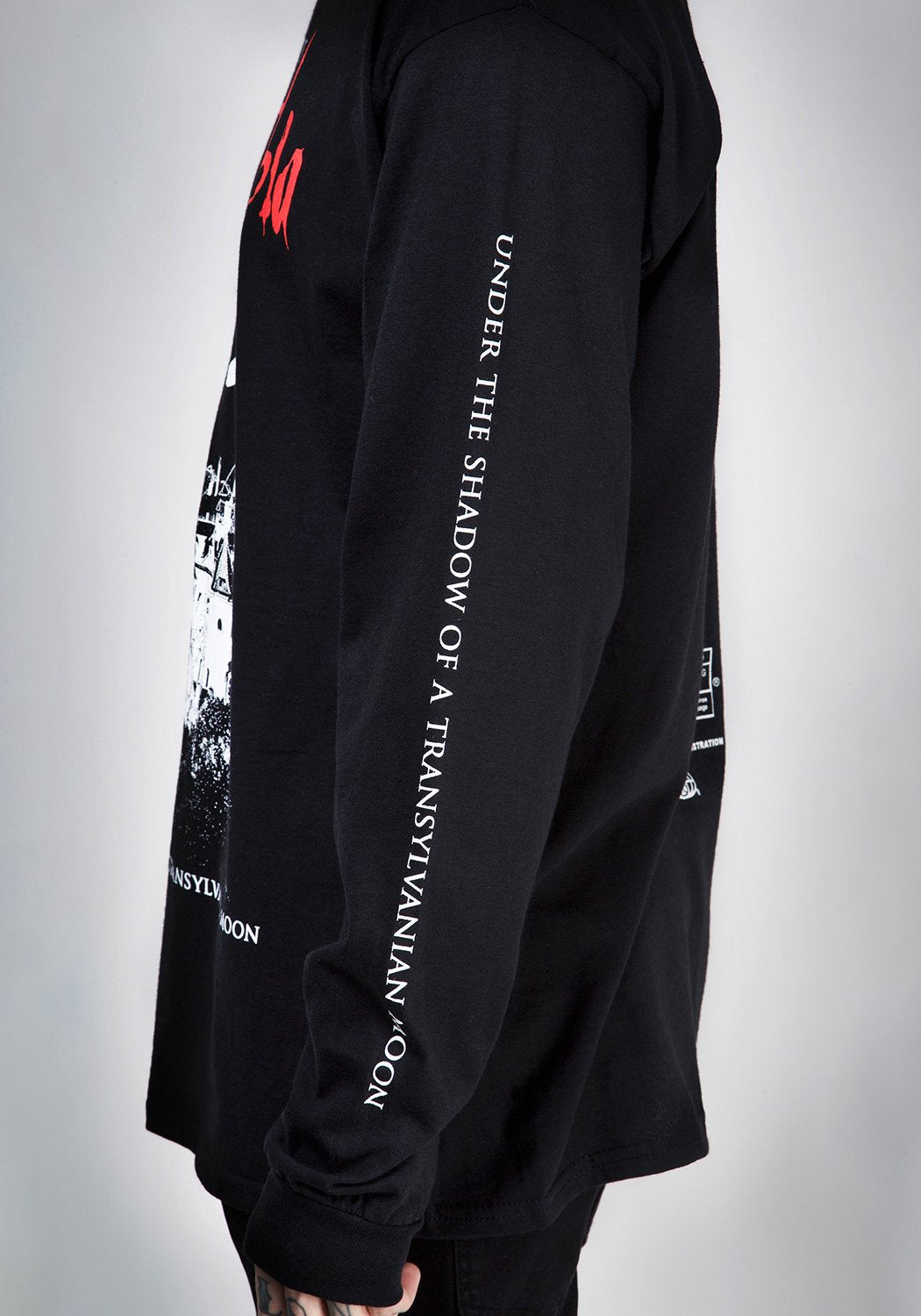 Gothic Vampire Long Sleeve T-Shirt | Transylvaniac Unisex Cotton Tee