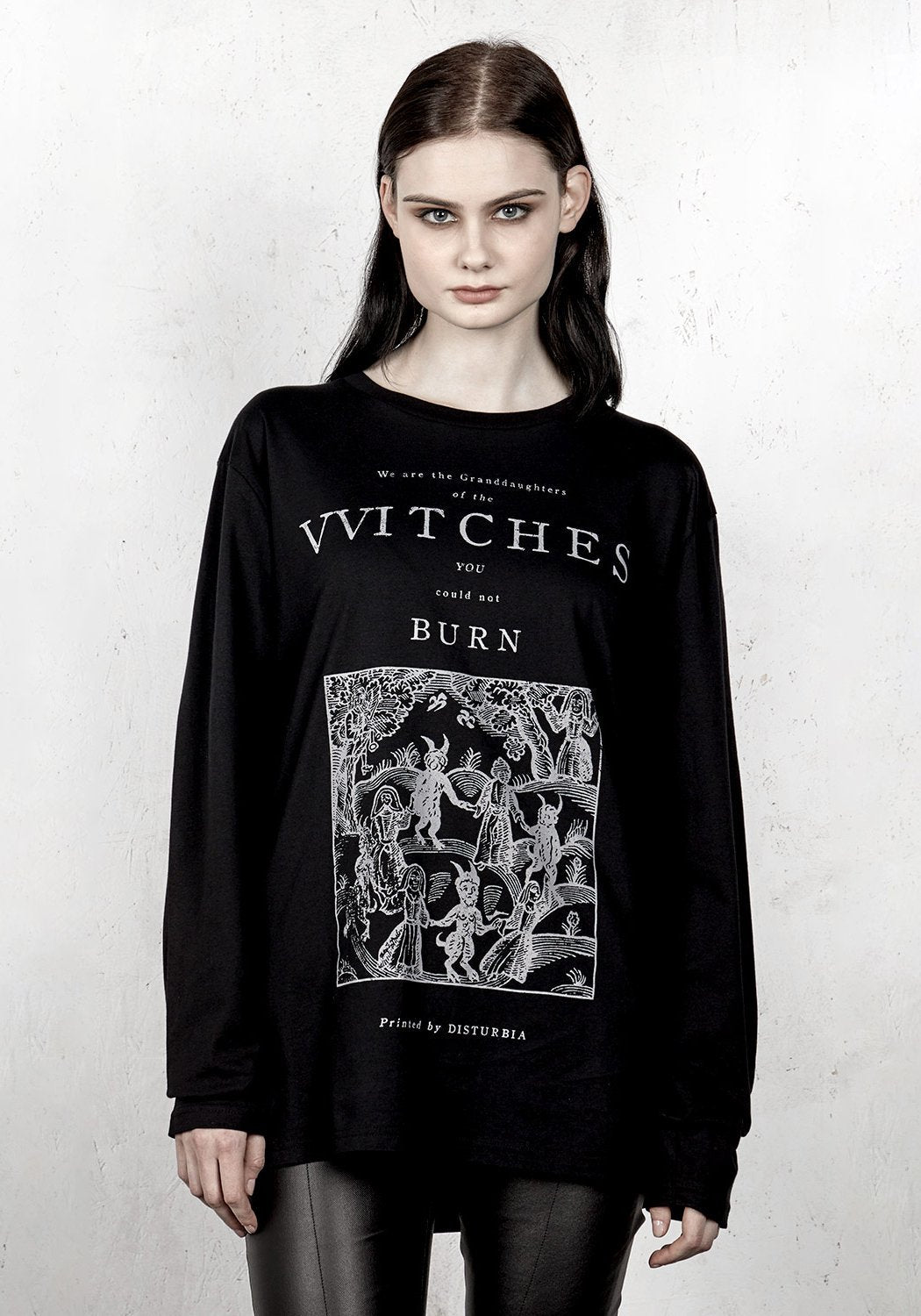 Witches Long Sleeve T-Shirt with Feminist Slogan | Disturbia