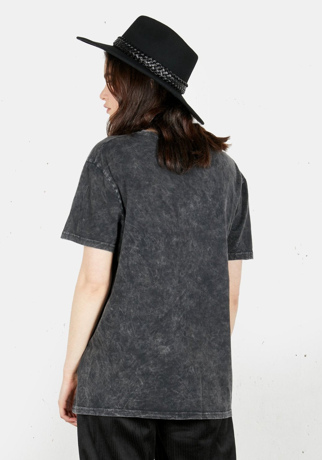 Vintage Wash Graphic T-Shirt with Pagan Print | Burn Out Tee