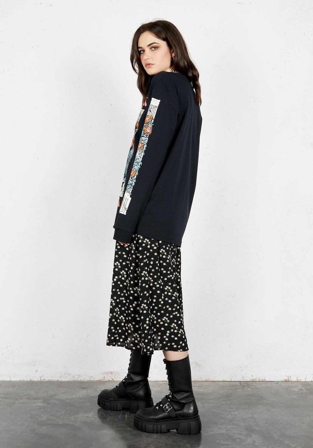 Permanent Vacation Long Sleeve T-Shirt | Sustainable Cotton & Floral Print