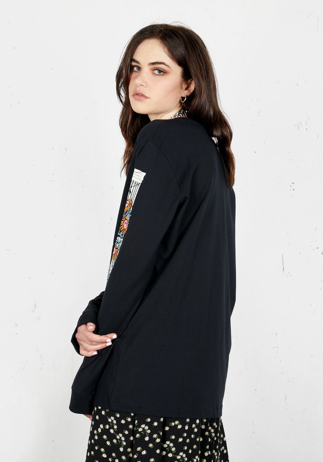 Permanent Vacation Long Sleeve T-Shirt | Sustainable Cotton & Floral Print