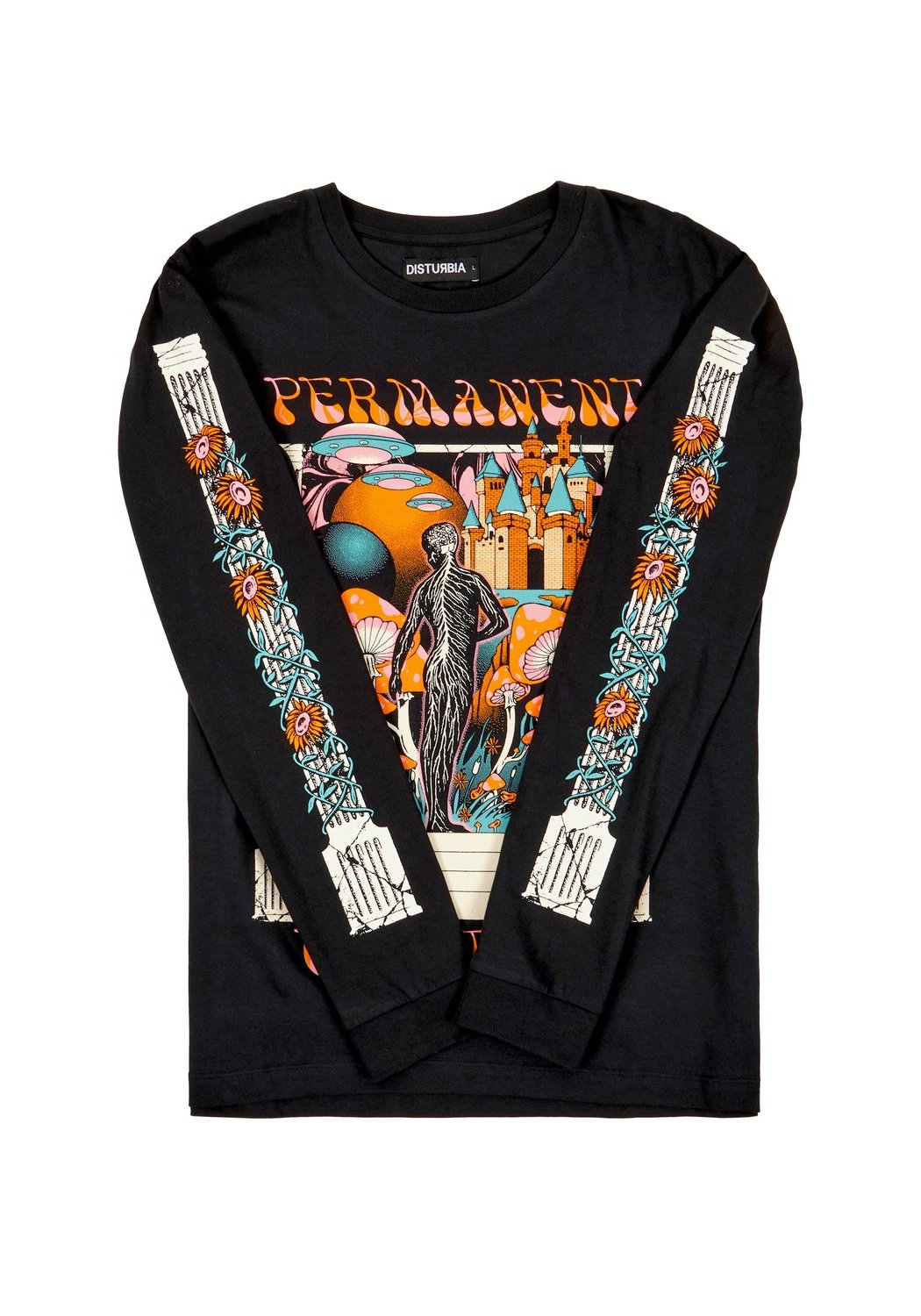 Permanent Vacation Long Sleeve T-Shirt | Sustainable Cotton & Floral Print