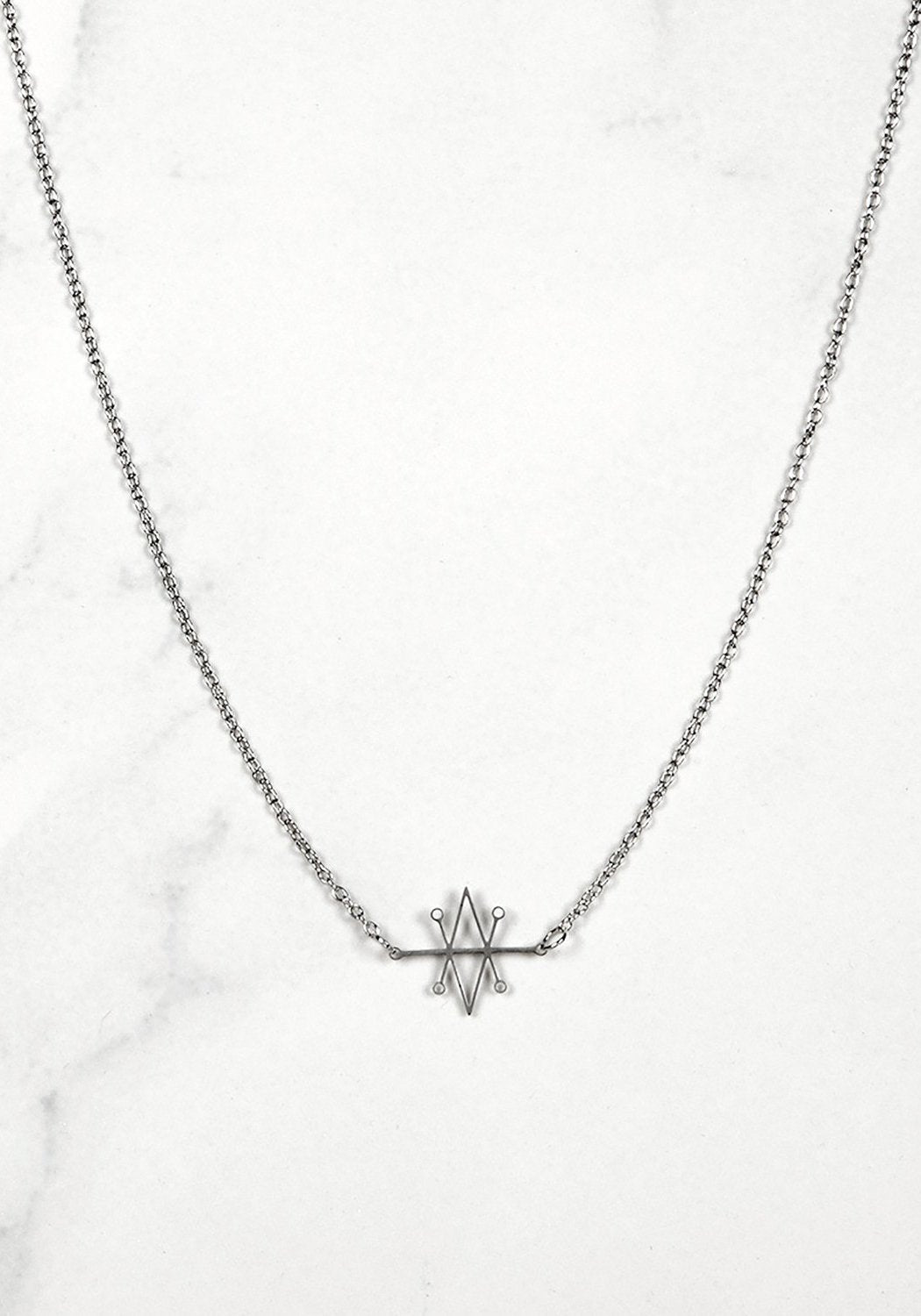 Azazel Sigil Necklace with Adjustable Chain | Stainless Steel Pendant