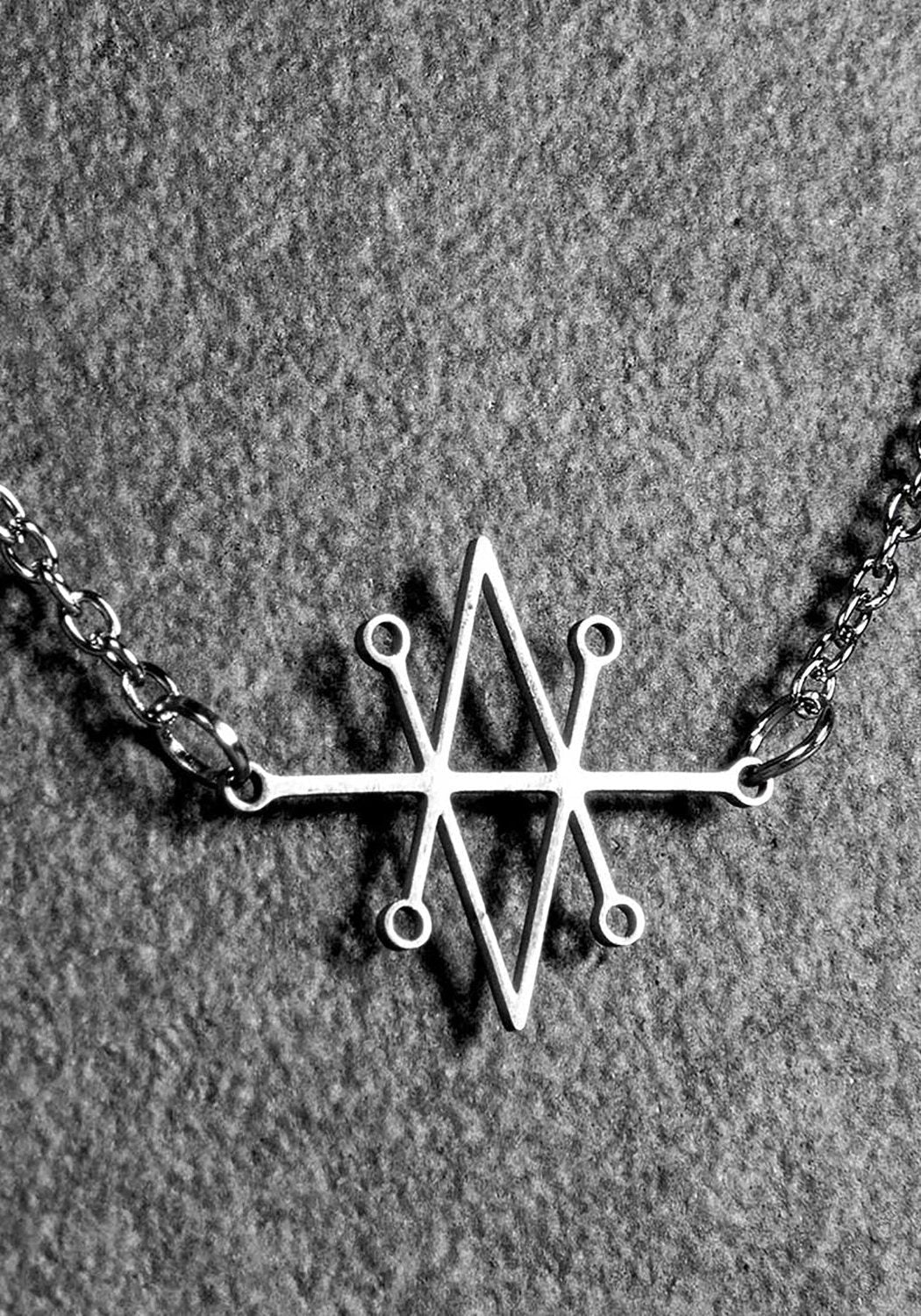 Azazel Sigil Necklace with Adjustable Chain | Stainless Steel Pendant