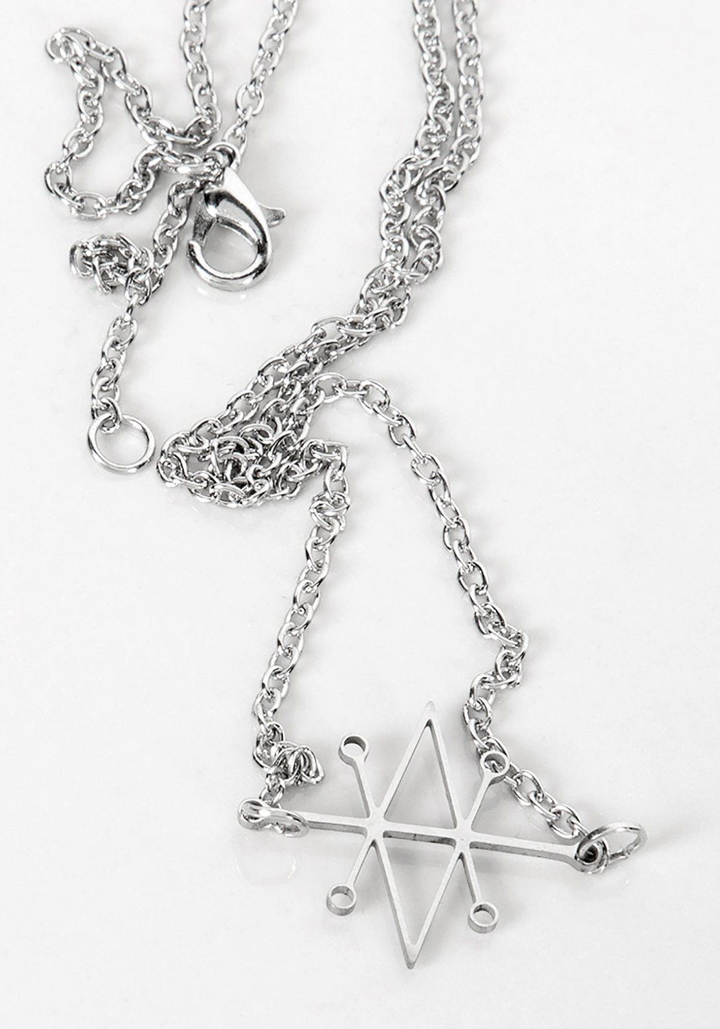Azazel Sigil Necklace with Adjustable Chain | Stainless Steel Pendant