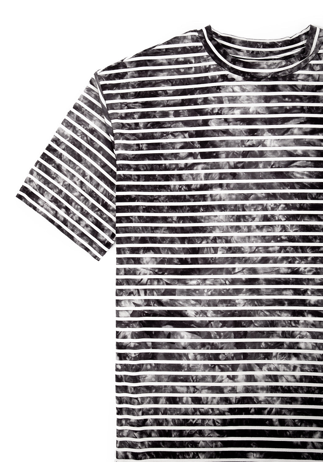 Striped Tie-Dye Oversized T-Shirt for Men & Women | Haze Stripe Tee