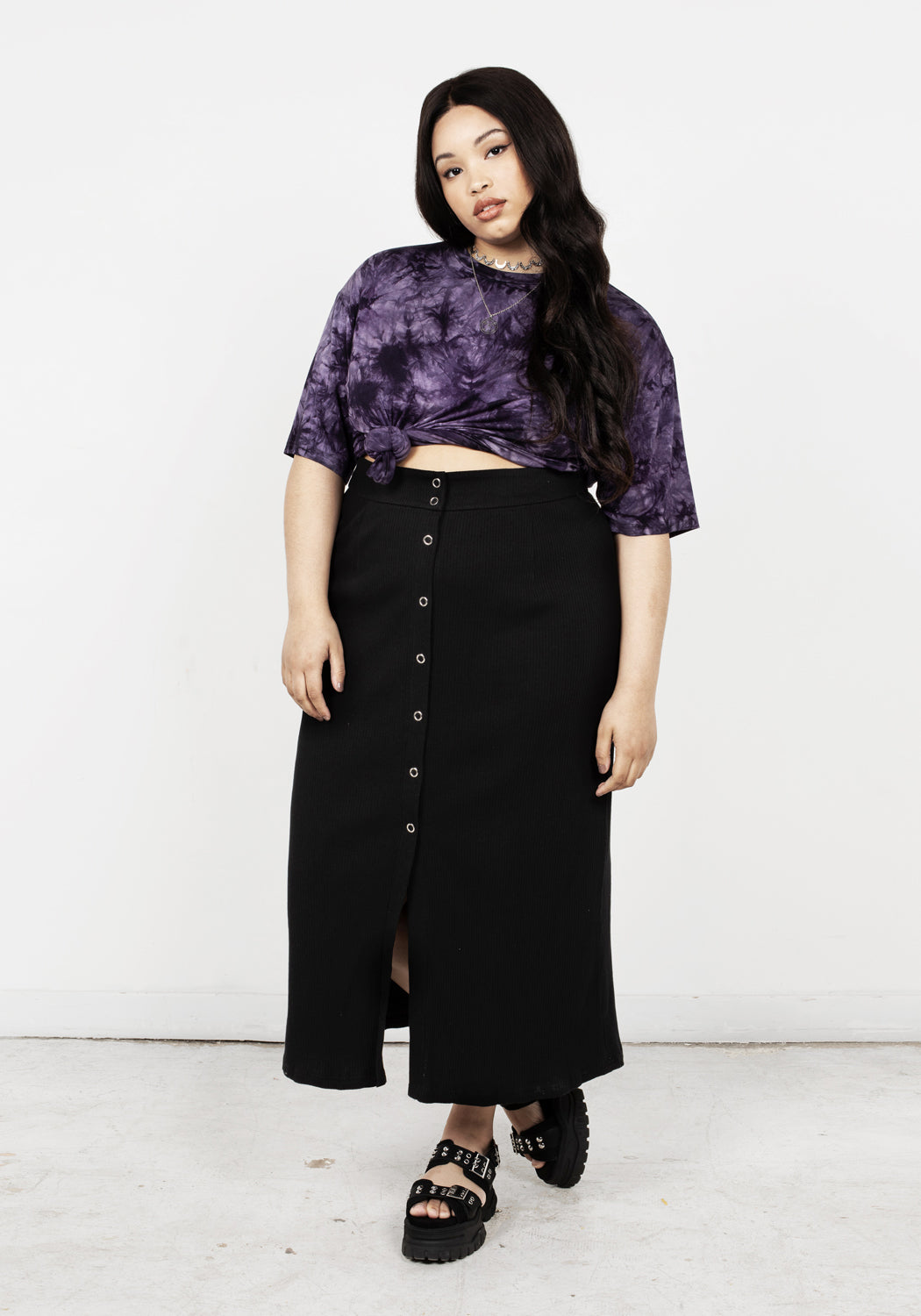 Purple Tie-Dye Oversized T-Shirt for Men & Women | Relaxed Fit