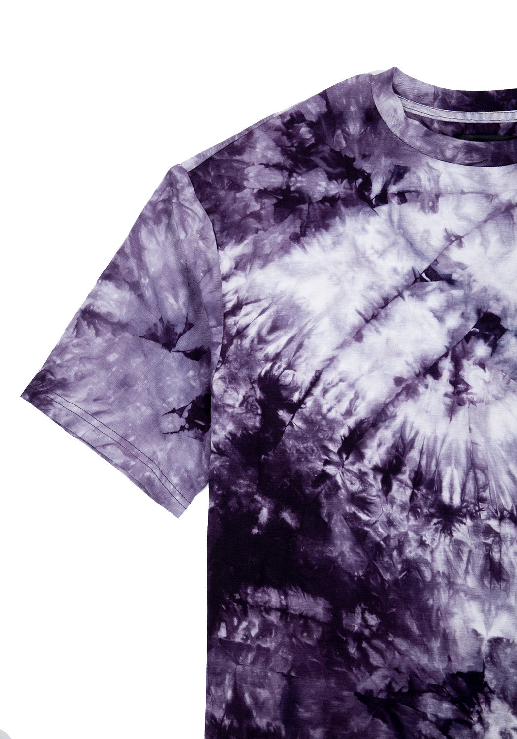 Purple Tie-Dye Oversized T-Shirt for Men & Women | Relaxed Fit