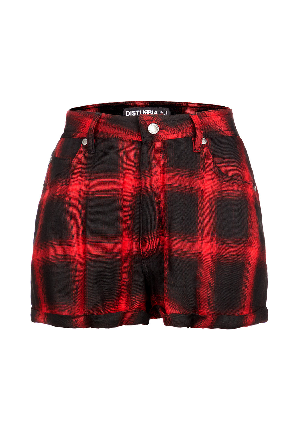 Vintage Wide Leg Shorts with Turn-Up Hems | Villain