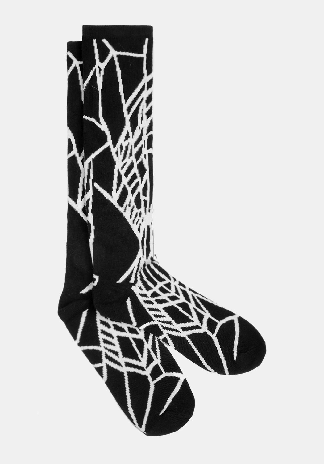 Spider Web Design Long Socks - Stretchy & Comfortable