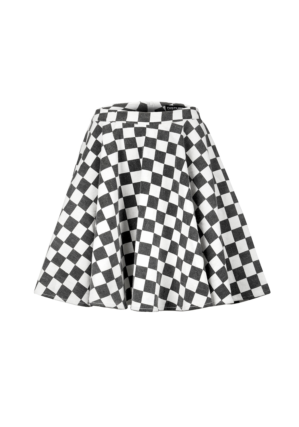 Checkerboard Skater Skirt - Mini Length & Full Circle Cut | Nitro