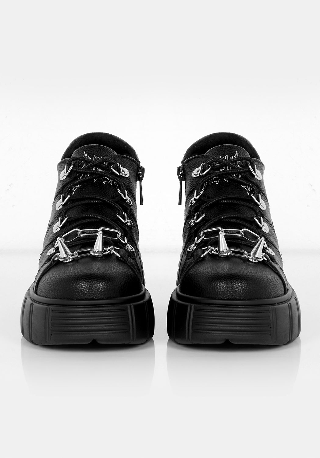 Platform Trainer Boot with Chain Details & Padded Ankle | Disturbia