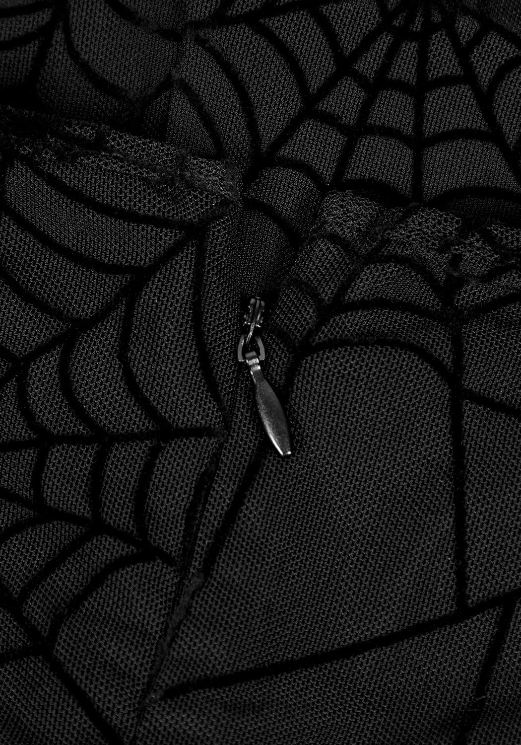 Spiderweb Catsuit with Stirrups & Sheer Mesh | Venom