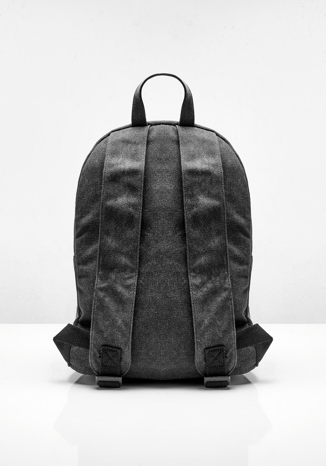 Grey Canvas Backpack with Occult Embroidery & Adjustable Straps | Vanish