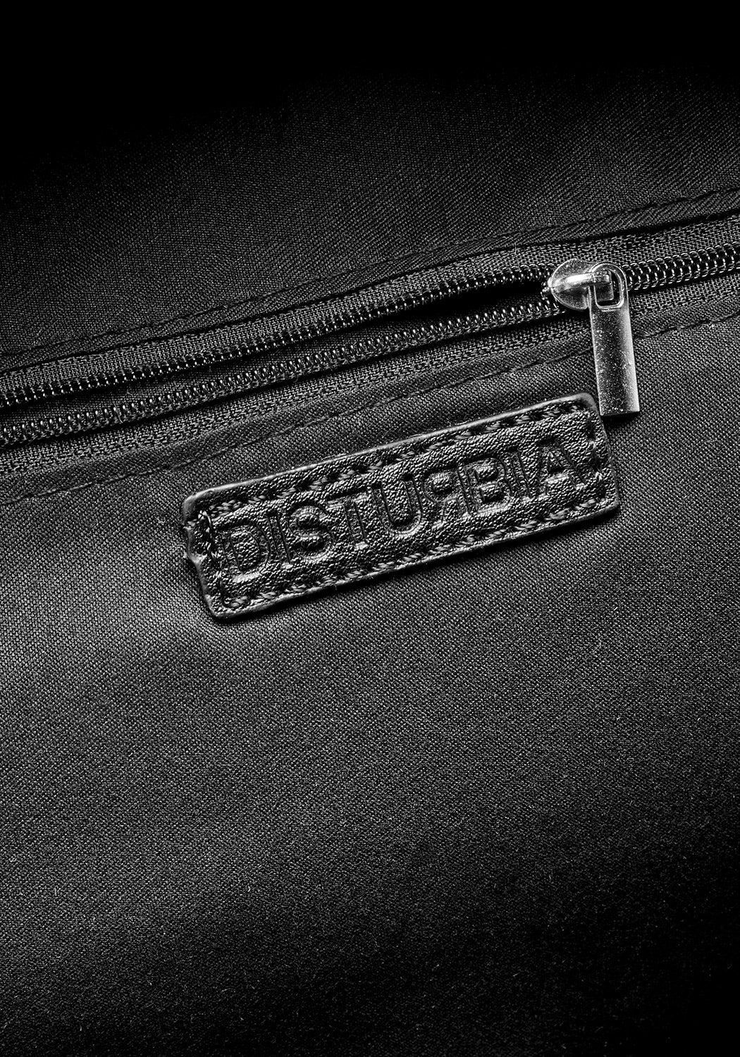 Grey Canvas Backpack with Occult Embroidery & Adjustable Straps | Vanish