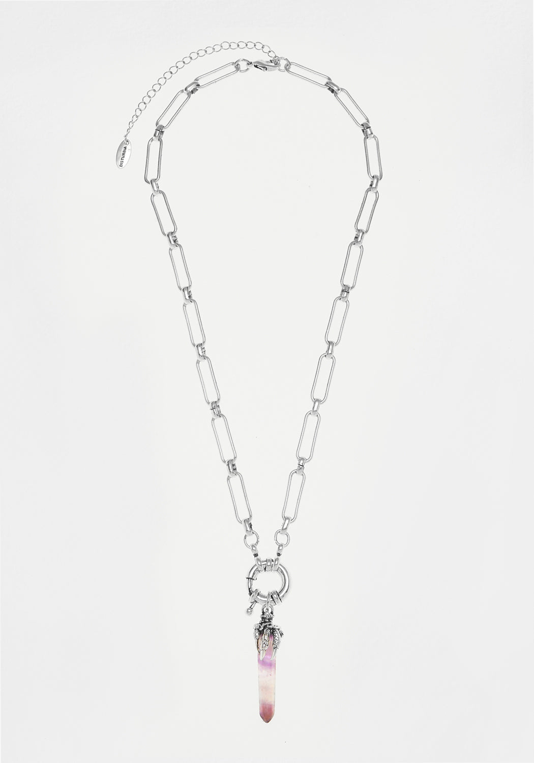 Amethyst Necklace with Silver Talon Pendant | Healing Crystal Jewelry