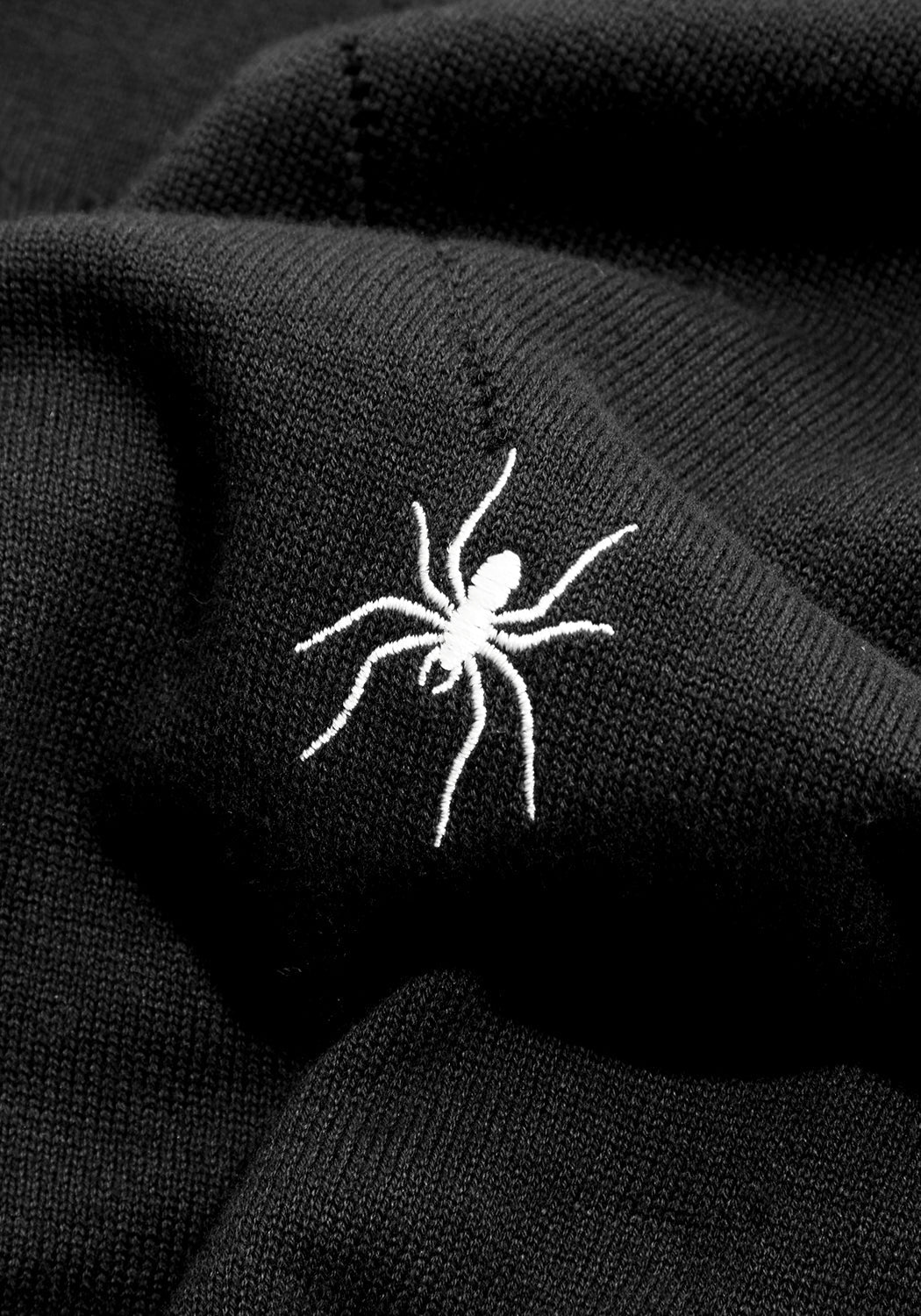 Puff Sleeve Crop Sweater with Spiderweb Knit | Lolth