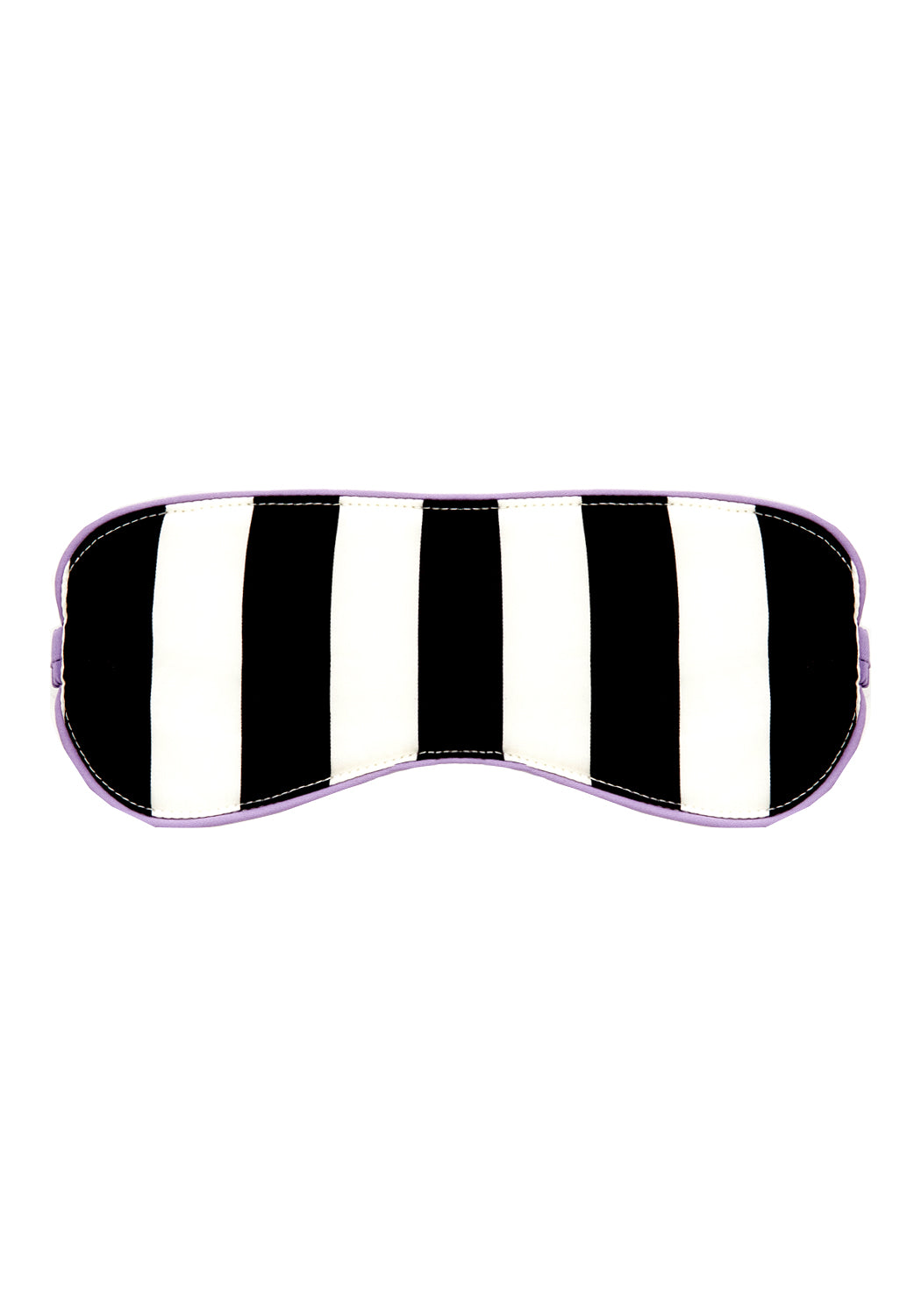 Beetlejuice-Inspired Striped Sleep Mask | Silky & Lightweight for Travel