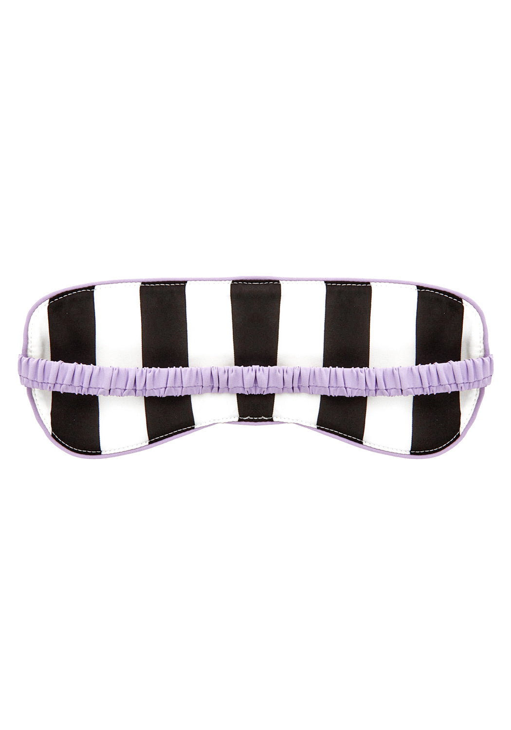 Beetlejuice-Inspired Striped Sleep Mask | Silky & Lightweight for Travel