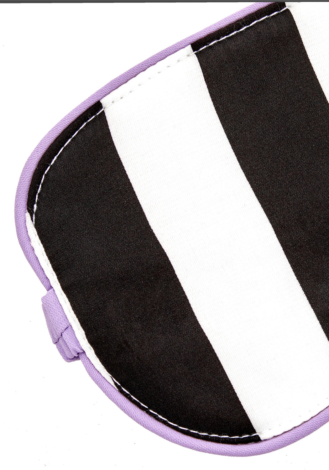 Beetlejuice-Inspired Striped Sleep Mask | Silky & Lightweight for Travel