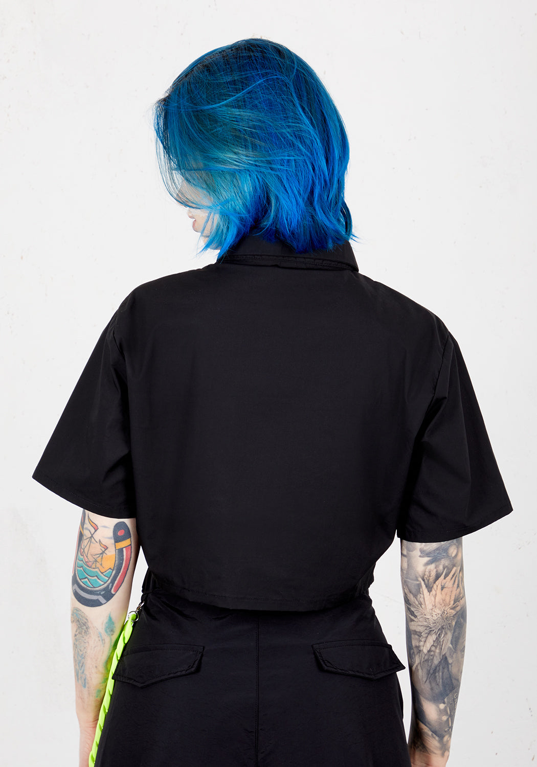 Black Crop Shirt with Chain Detail | Punk Rock Style | Epistle