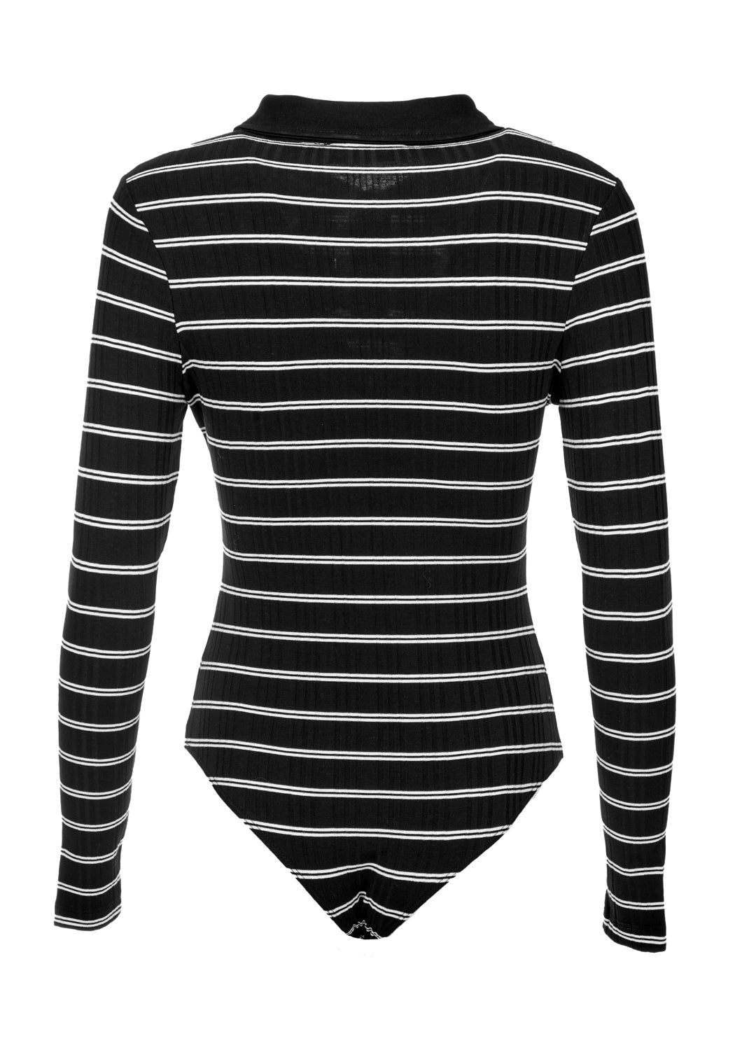 90s Striped Bodysuit with Snap Button Closure | SLASH
