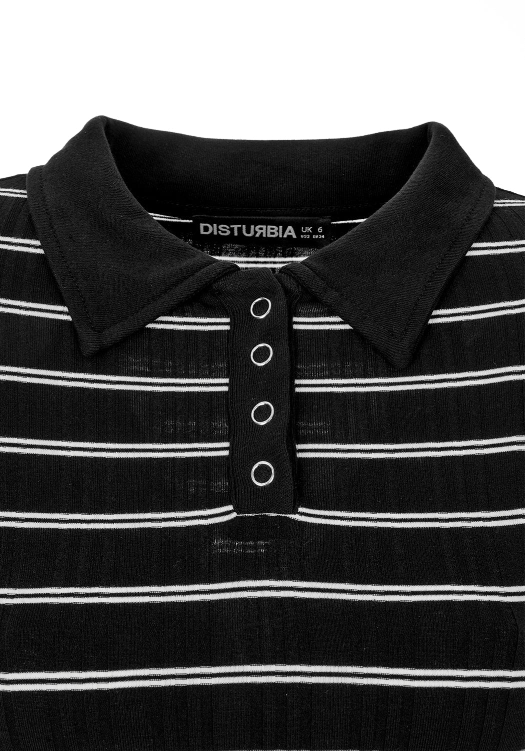 90s Striped Bodysuit with Snap Button Closure | SLASH